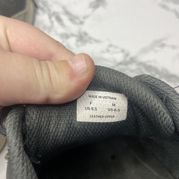 Everlane The Trainer Women 8.5 Gray Leather Casual Sneaker Everyday Shoe Lace Up - Picture 7 of 8